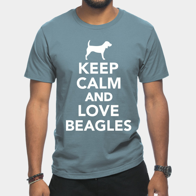 Disover Keep calm and love Beagles - Beagle - T-Shirt