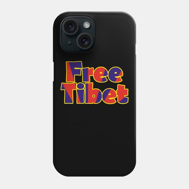 Free Tibet Movement Human Rights Activist Phone Case by Mindseye222