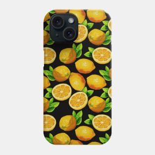 Cute Yellow Lemons Citrus Fruit Food Pattern Gift Phone Case
