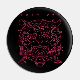 Ghost Cave (Pink Neon) Pin