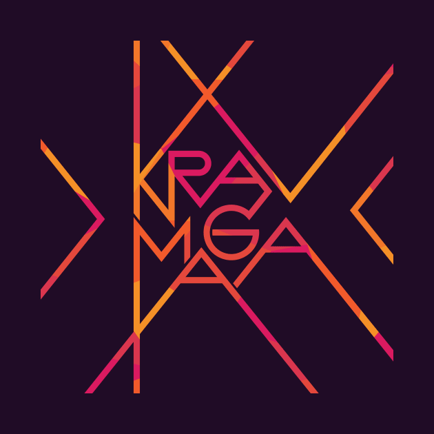 Krav Maga Sharp Colorful Letters by polliadesign