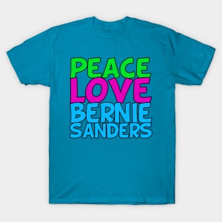 Bernie 2020 Bernie Sanders Peace Love Bernie Tshirt Bernie 2020 Bernie Sanders Peace Love Bernie Tshirt
