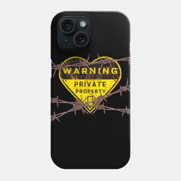 Private property sign Phone Case by Tarasevi4