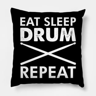 Eat Sleep Drum Repeat Marching Band Drummer Design Pillow