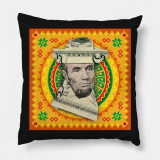 Mexican Lincoln / Money Origami Pillow