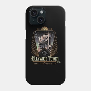 Twilight Zone Tower of Terror Hollywood Tower Hotel (Front Side) Shirt Design Phone Case