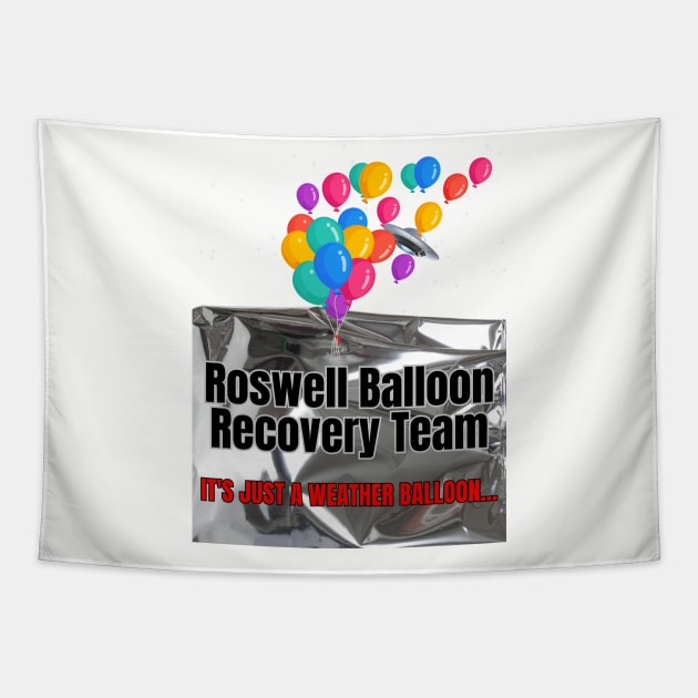 Roswell Balloon Recovery Team Tapestry by Spatski