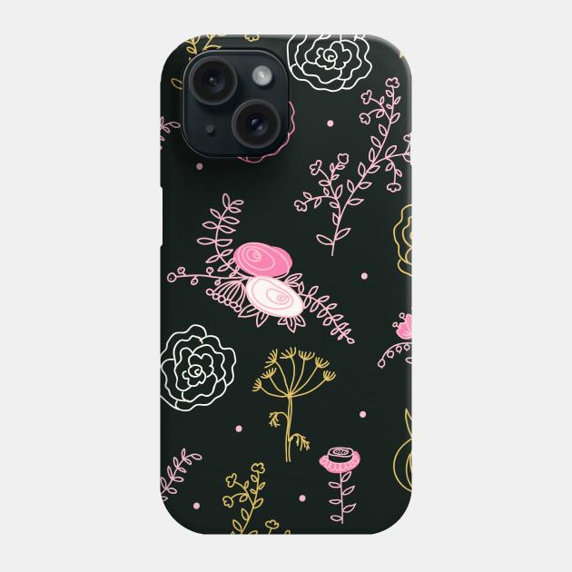 Elegance Seamless pattern with flowers Phone Case by Olga Berlet