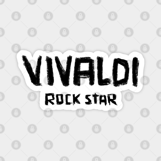 Rock Star Classical Composer: Vivaldi Magnet by badlydrawnbabe