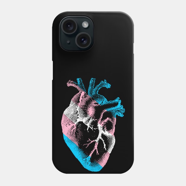 Trans Heart Phone Case by anomalyalice