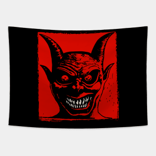 Lino Cut Devil Tapestry