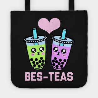 Funny Boba Tea Matching Couple Bubble Tea Besties Tote