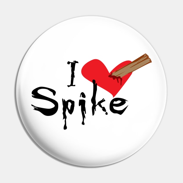 I Love Spike Pin by Kayllisti