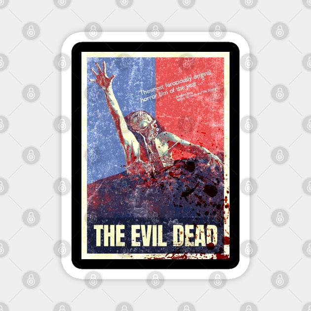 The Evil Dead Vintage Style Poster Magnet by DeathAnarchy