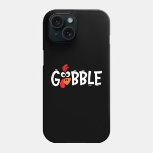 Gobble Gobble Thanksgiving Family Funny Fall Season Pumpkin Turkey Phone Case