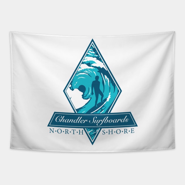 Chandler Surfboards North Shore Tapestry TeePublic