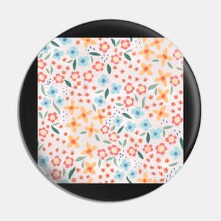 Mixed floral pattern bright and light Pin