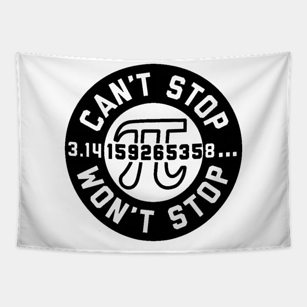 can't stop pi Tapestry by clownverty
