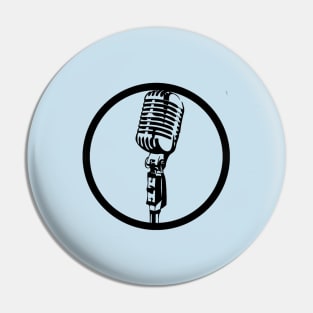 Retro microphone Pin