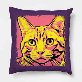 Domestic Shorthair Pop Art - Cat Lover Gift Pillow