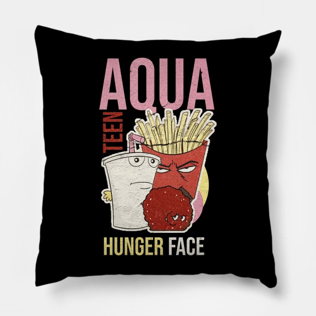 aqua teen hunger force athf Pillow by Nwebube parody design