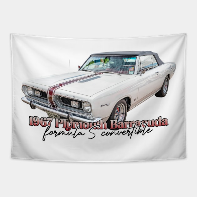 1967 Plymouth Barracuda Formula S Convertible Tapestry by Gestalt Imagery