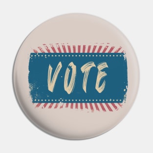 Vote retro vote for Pin