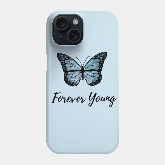 Forever Young Ocean Butterfly Phone Case by Vtheartist