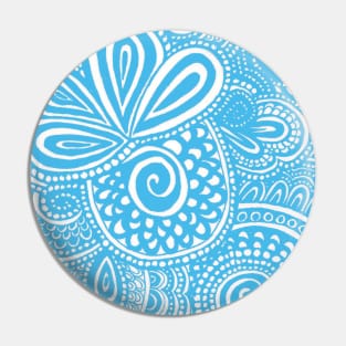 Light Blue Pina Swirls Pin