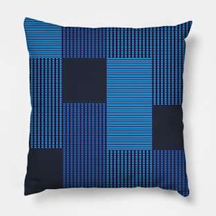 Blue Composition Pillow