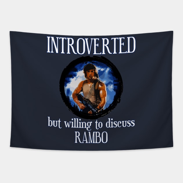 RAMBO: INTROVERTED Tapestry by INLE Designs