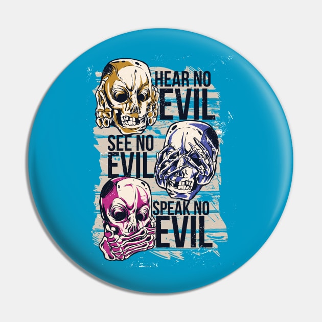 No Evil Pin by Safdesignx