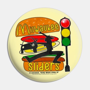 Milwaukee Sliders • In Wisconsin, Yellow Means Speed Up! Pin