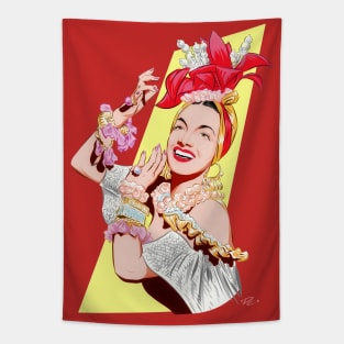 Carmen Miranda - An illustration by Paul Cemmick Tapestry