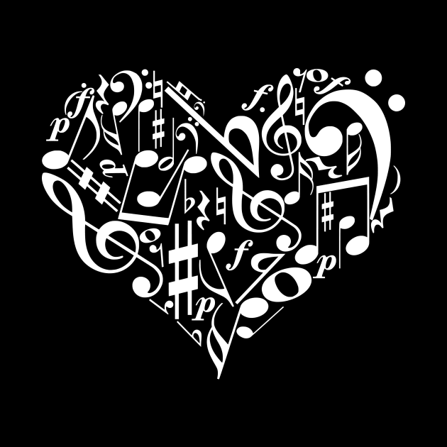 Invert music heart by hedehede