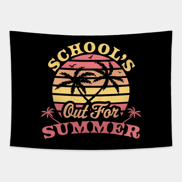 Schools Out For Summer End of the Year Teacher Summer Tapestry by OrangeMonkeyArt