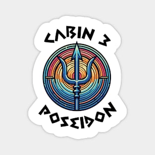 Cabin 3 Poseidon - CAMP half-blood V4 Magnet