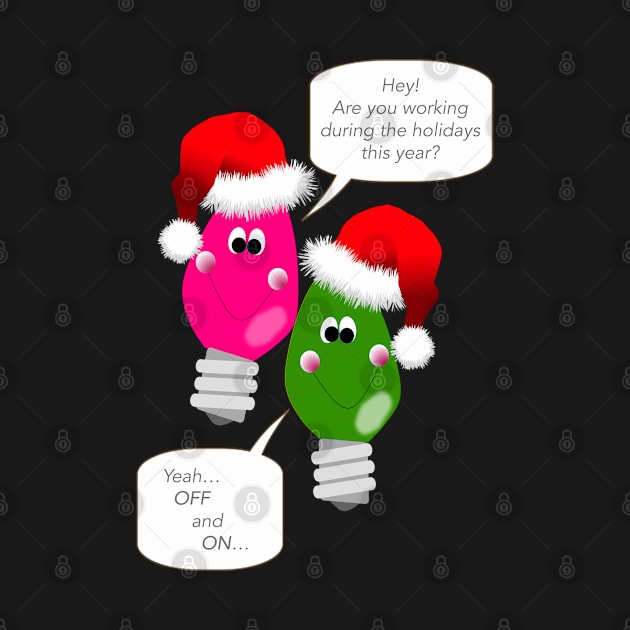 Christmas Light Buddies - Are you Working? by Beneforma Photo