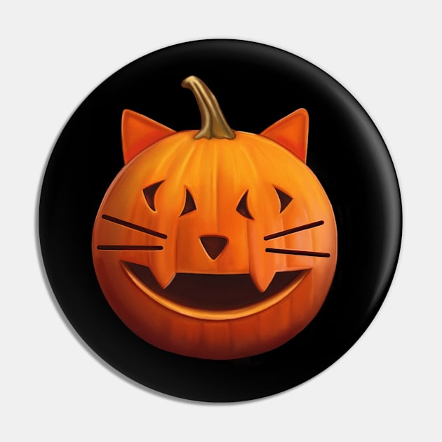 Pumpkin the cat Pin by Meakm