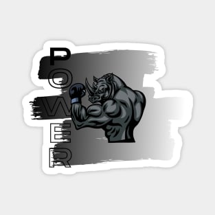 Rhino Gym Magnet