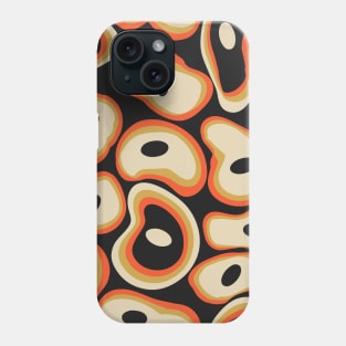 Abstract hand drawn dotted pebbles pattern Phone Case