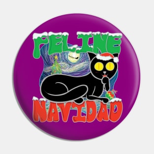 Feline Navidad Pin