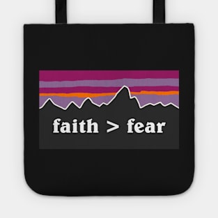 faith > fear Tote