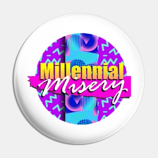 Millennial Misery Logo Pin