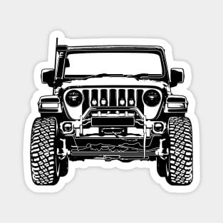 Wrangler Rubicon Sketch Art Magnet