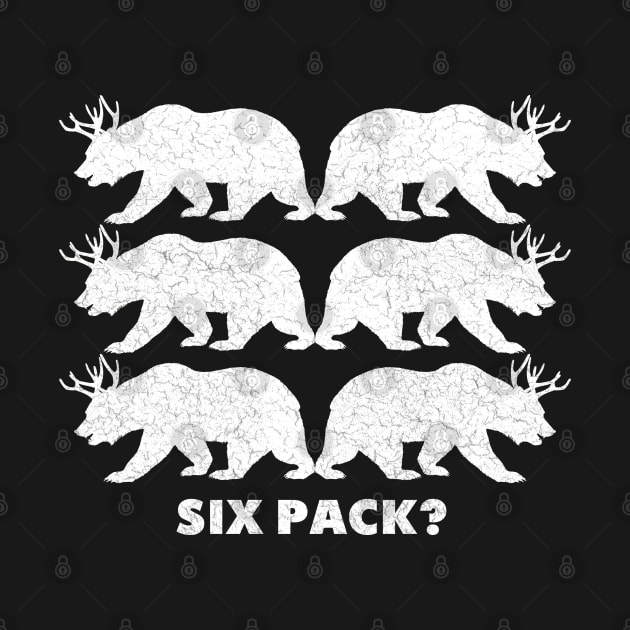 BEAR DEER BEER SIX PACK FUNNY BEER LOVER by TeeCreations