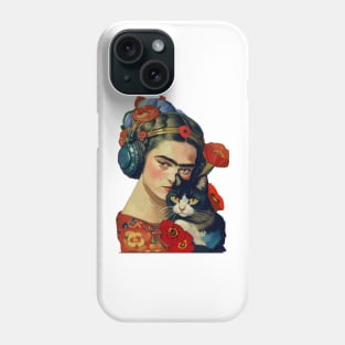 Frida and the Cat Phone Case