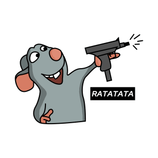 Ratatouille,  rat ratatata gun! T-Shirt