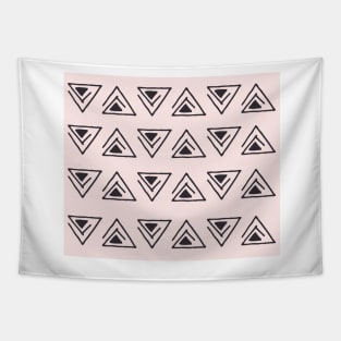 Blush abstract geo triangles Tapestry