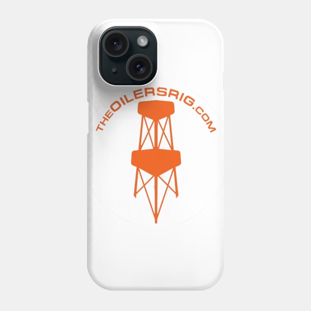 Oilers Rig Alternate Logo Orange Phone Case by TheOilersRig